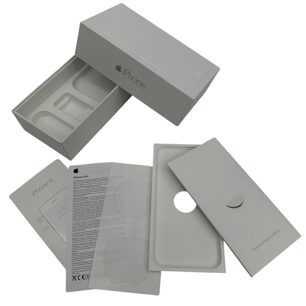 Original Apple iPhone 6 Box Only MG642LL/A Silver 64GB Packaging